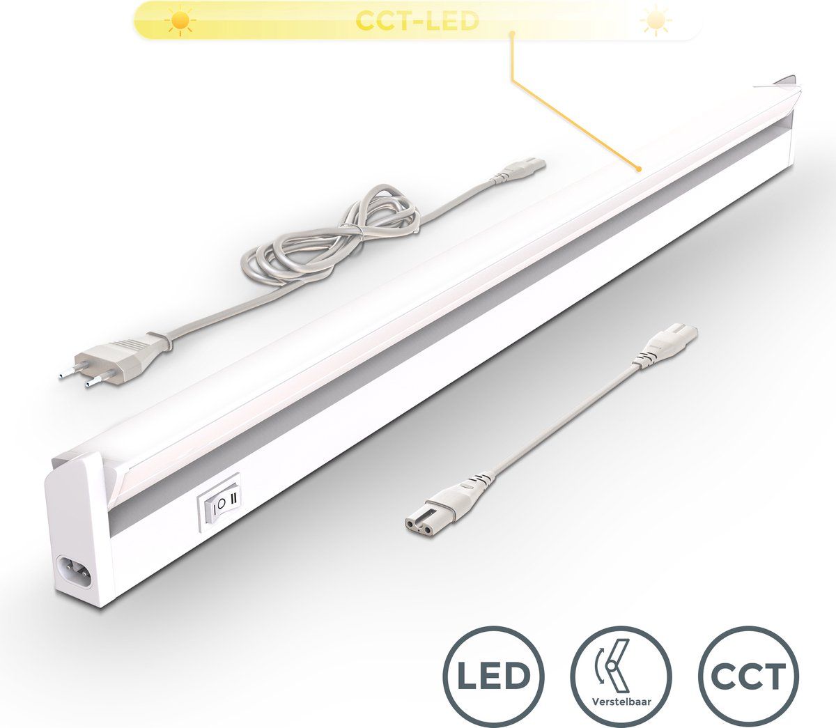 B.K.Licht LED Onderbouw Keukenverlichting - 54.7cm - CCT Kleurinstelling - 8W - Wit