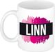 Bellatio Decorations Linn naam cadeau koffie mok