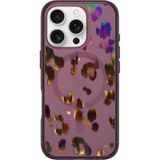 OtterBox iPhone 16 Pro Symmetry Series transparent case, pink leopard
