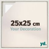 yd, Baklijst 25x25 cm White Wash - Lijst voor Canvasdoek - MDF Lyon