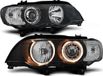BMW Koplampen Xenon X5 E53 09 99-10 03 ANGEL EYES ZWART