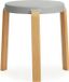 Normann Copenhagen Tap kruk - grijs - eiken