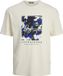 Jack & Jones Aruba Aop Branding T-shirt Manches Courtes Beige M
