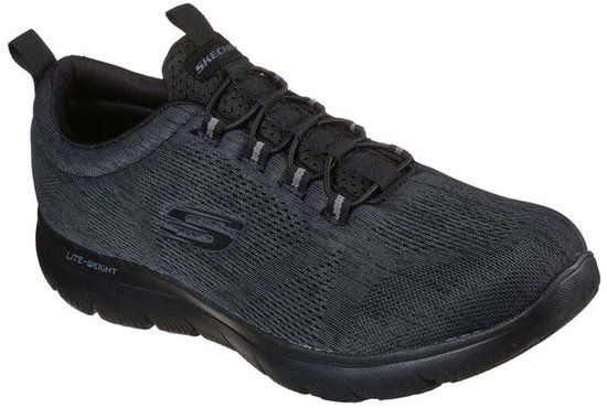 Skechers SPORT MENS SUMMITS LOUVIN WIDE FIT Sneakers Heren Zwart