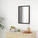 Miroir Miroir De Salle De Bain Rectangulaire 50 X 70 Cm, Miroir Mural Décoratif Pour Salon, Entrée, Couloir, Format Horizontal Ou Vertical, Noir