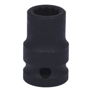 KS Tools 1/2" 12-Point Impact Socket, Short, 12mm