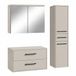 Badplaats Wastafelkast Set Florence 80 x 46 cm - Beige - met Spiegelkast en Kolomkast