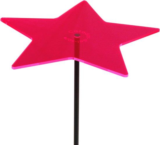 Cazador Del Sol Zonnevanger Ster Rood-Roze Medium 120x15 cm
