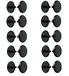 cyclingcolors 20 x universele kunststof gatafdekking, 12 mm x 2,5 mm, kruiskop, bescherming voor meubels, tafel, kast, rek (zwart)
