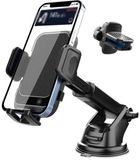 Merkloos Autotelefoonhouder, Zwart, Geschikt voorruit en dashboard, compatibel met smartphones van 4,0'' tot 7,0''