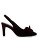 Manfield fluwelen slingback pumps met hak - bordeaux