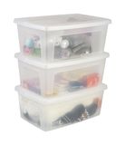 IRIS Clearbox Opbergbox - 11L - Kunststof - Transparant - 3 stuks