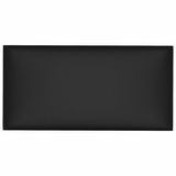 vidaXL Wand Hoofdbord Zwart Stof 12 stuks 30 x 15 cm