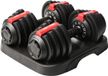 Gorilla Sports Verstelbare Dumbbells 25 kg – 2 x 12,5 kg – 11 Gewichtsstanden – Met Rek