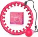 Duerté HoelaHoep Fitness - Weight hoop 1.5 KG - Roze - Verstelbaar - 44 cm