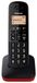 Panasonic KX-TGB610SPR Digitale draadloze telefoon, basiseenheid en 1 hoofdtelefoon, beller-identificatie en blokker, verbeterd volume van de ontvanger, schokbestendig, LCD-display, rood