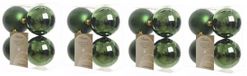 Decoris Boules de Noël - 16 pièces - vert foncé - 10 cm - plastique
