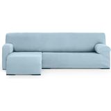 ECOMMERC3 Chaise long-bankhoes, kort hoekdeel rechts, universeel en veelzijdig, chaise longue-bankhoes, kleur hemelsblauw, eenvoudig aan te brengen, voor rugleuning, zitting en armleuningen