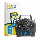 BROTECT - Screenprotector voor Graupner MZ-10 HOTT - Folie Beschermfolie transparant 2 Stuks
