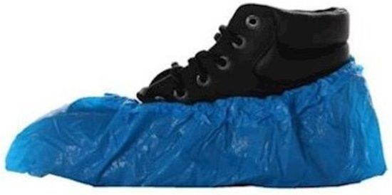 Eurotool 100x Overschoen polyethyleen 30 mu blauw