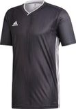 adidas Sportshirt - Größe 116 - Unisex - Grau/Weiß