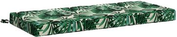 vidaXL Coussin de banc SOEST 100% Polyester Motif Feuille 120 x 50 x 8 cm