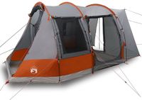 vidaXL Autotent 2-persoons waterdicht grijs en oranje