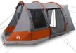 vidaXL Autotent 2-persoons waterdicht grijs en oranje