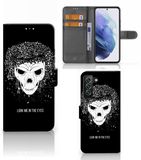 B2Ctelecom Telefoonhoesje met Naam Samsung Galaxy S22 Plus Skull Hair