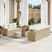 Prolenta Maison Exclusive - Ensemble de canapés de jardin, 10 pièces. Rotin synthétique beige