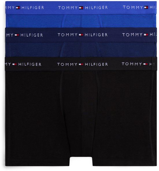 Tommy Hilfiger 3P Trunk Dtm Heren Boxershorts (3-Pack) Noble Blue / Purply Navy / Black