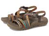 Skechers Reggae-Sew Me-Boho Damessandalen met geweven bandjes en hielband voor dames