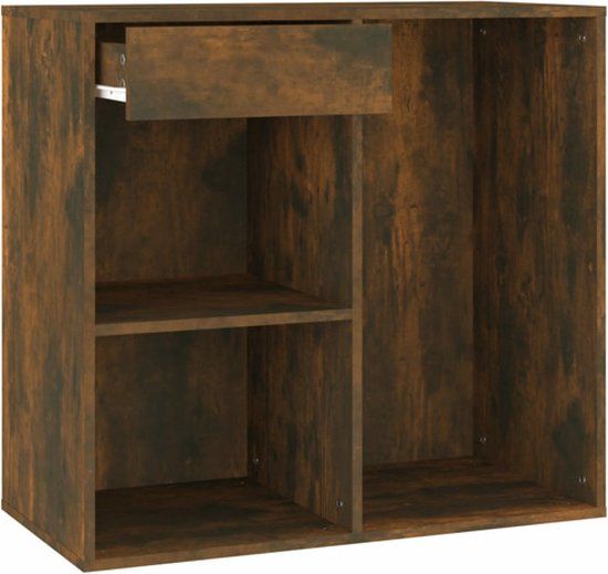 vidaXL Cosmeticakast 80x40x75 cm bewerkt hout gerookt eikenkleurig