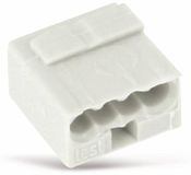 WAGO Verbindingsklemmen 243-304 | 4 geleiders, tot 0,8 mm, 100 stuks, MICRO verbindingsdozenklem voor eendradige geleiders, bevestigde gebruiksveiligheid, zo klein mogelijk ontwerp