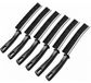 Merkloos Voegenborstel - Harde PET-haren - 12 cm - Set van 6 - Roestvrij staal