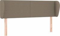 vidaXL Hoofdbord Taupe - 147x23x78/88 cm - Stof