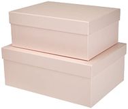 Rössler S.O.H.O. Boxline opbergdoos, set van 2, rechthoekig, Powder