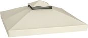 Outsunny - Tissu de remplacement pour auvent - Tissu Oxford 600D - 300x300cm - Crème