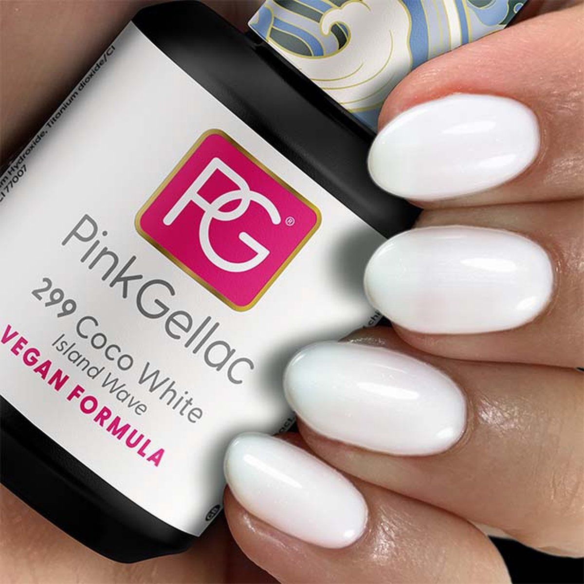 Pink Gellac Coco White - Gellak - Vegan - Wit - Creamy Finish - 15 ml