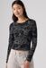 Levi's Graphic Essential Baby T-shirt met lange mouwen - Dames - XS - Zwart / Ls Heritage Collage Magnet