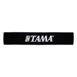 TAMA Handdoek met wit logo - zwart van 100% katoen, 110cm lang en 20cm breed (TTWL001)