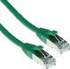 ACT Groene 1,5 meter LSZH SFTP CAT6A patchkabel snagless met RJ45 connectoren FB7751