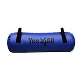 Yes4All Grote watertassen voor training 20-36 kg, ultieme watergewichten, draagbare stabiliteit-fitness, perfecte wendbaarheid, duurzaamheid voor binnen en buiten, in transparant en donkerblauw