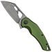 Fox Edge Atrax Black, Green Aluminium FE-026AOD couteau pliant
