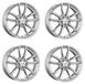 Rial 4 jantes, modèle X12, 7.5x18 pouce, ET46, 5x112 entraxe, couleur argent, adapté pour SEAT Altea et Leon