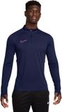 Nike Dri-FIT Academy 25 Drill Top Heren - Blauw/Zwart/Wit/Roze - Trainingsshirt met Korte Rits - Voetbalshirt