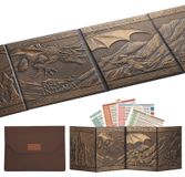 OEM DM-scherm van kunstleer voor D&D 5e, inklapbaar, met vakken