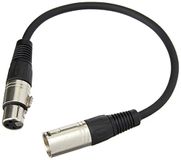 PULSE PLS00293 3 Pin XLR Mannetje naar XLR Vrouwelijke Microfoonlood, 0.3m, Nikkel