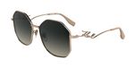 Karl Lagerfeld KL358S N Rose Gold/Grey Shaded Dames Zonnebril