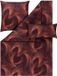Estella Housse de couette Mako-satin de coton Vin rouge 140 x 200 cm